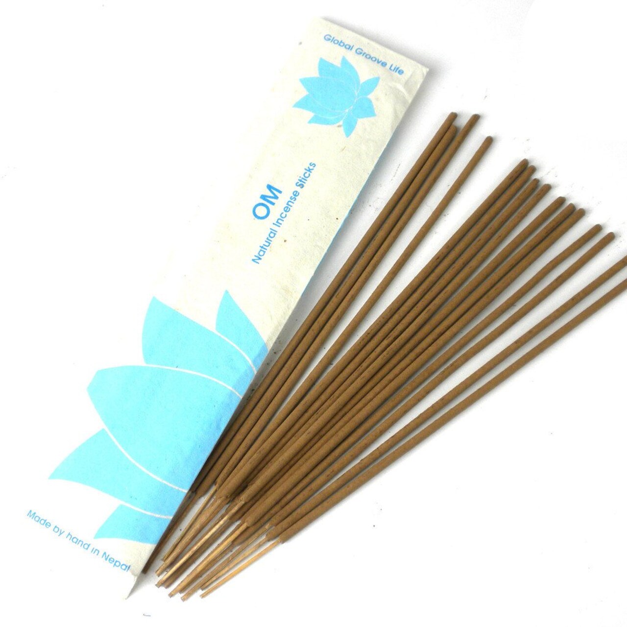 Natural Handmade Stick Incense 10-Pack with Lokta Paper Sleeve, 45-60 Min Burn